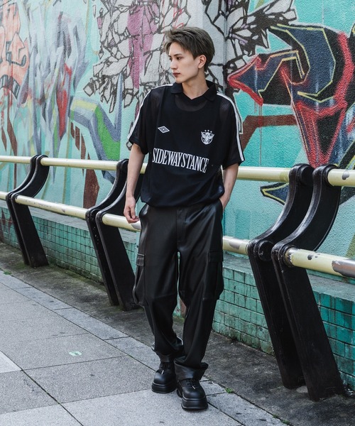 SIDEWAY STANCE(サイドウェイスタンス)の「【SIDEWAY STANCE】メッシュ ゲームポロシャツ(Tシャツ/カットソー・メンズ・ホワイト/ブラック・X-LARGE/LARGE/MEDIUM)」の16枚目の写真