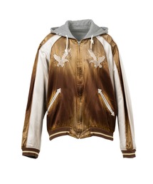 Maison MIHARA YASUHIRO(]~nXq)Reversible Hoodie Layered Souvenir Jacket(̑AE^[)