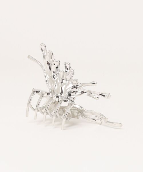 PORTRY jewelry バレッタ　シルバー Port / ポート 】 シルバー デザイン バンスクリップ（バレッタ