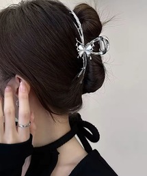 バレッタ/ヘアクリップ（シルバー/銀色系）ファッション通販
