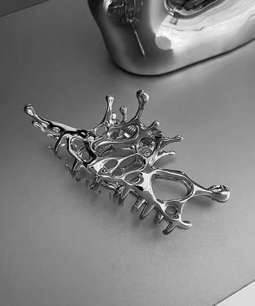 PORTRAY バレッタ　シルバー portray jewelry × yo biotop バレッタ シルバー