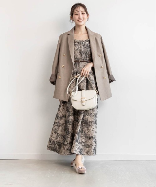 RANDA(ランダ)の「2WAY モノグラムバックルショルダーバッグ(ショルダーバッグ・レディース・アイボリー/ブラック/ダークブラウン・FREE)」の6枚目の写真