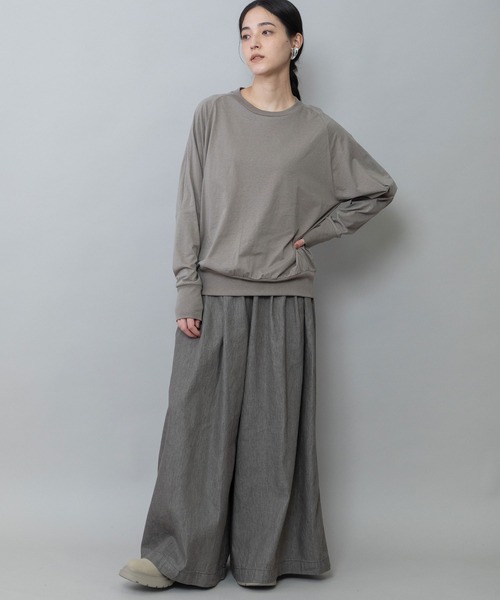 Munich（ミューニック）の「6ozスラブデニムワイドパンツ（デニムパンツ・レディース・モカ/ブラック/ネイビー・XS/M/S）」の22枚目の写真