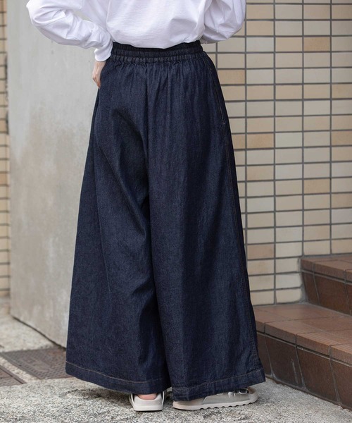 Munich（ミューニック）の「6ozスラブデニムワイドパンツ（デニムパンツ・レディース・モカ/ブラック/ネイビー・XS/M/S）」の12枚目の写真