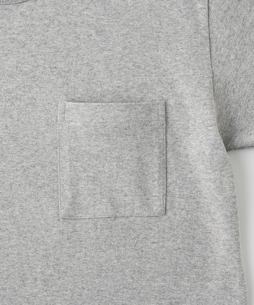 CROSS & STITCH(クロスステッチ)の「【Cross&Stitch】マックスウエイトバインダーネックポケットTシャツ OE1119(Tシャツ/カットソー・メンズ・ホワイト/インディゴブルー/ネイビー/スミクロ/ブラック/アーミー/ヘザーグレー・S/M/L/XL)」の9枚目の写真