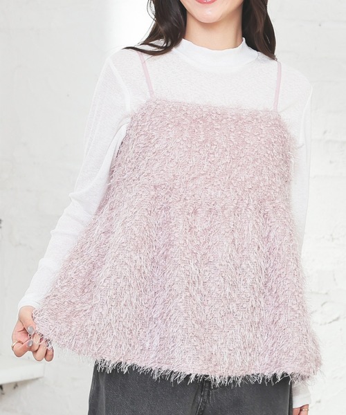 セール】フェザーキャミソール（キャミソール）｜Honeys（ハニーズ）の