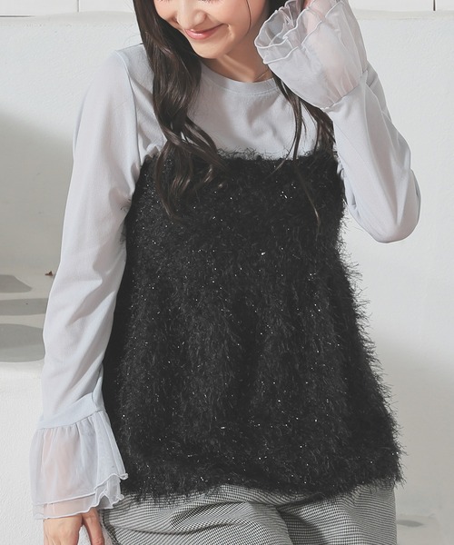 セール】フェザーキャミソール（キャミソール）｜Honeys（ハニーズ）の