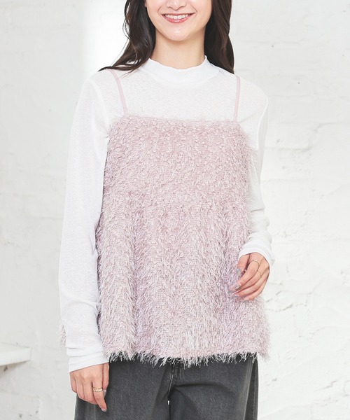 フェザーキャミソール（キャミソール）｜Honeys（ハニーズ）の