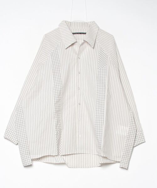 my beautiful landlet（マイビューティフルランドレット）の「【my beautiful landlet】WASHABLE COTTON SHIRTS（シャツ/ブラウス・メンズ・パープル/イエロー/マルチ/オフホワイト・1/0）」の11枚目の写真