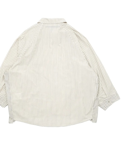 my beautiful landlet（マイビューティフルランドレット）の「【my beautiful landlet】WASHABLE COTTON SHIRTS（シャツ/ブラウス・メンズ・パープル/イエロー/マルチ/オフホワイト・1/0）」の13枚目の写真