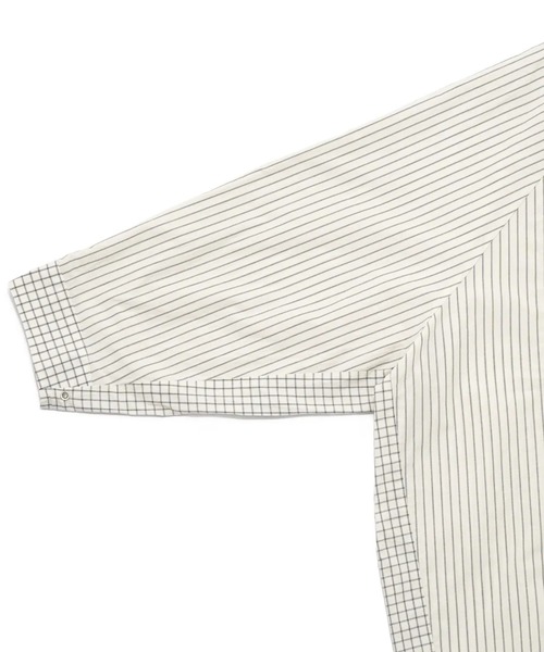 my beautiful landlet（マイビューティフルランドレット）の「【my beautiful landlet】WASHABLE COTTON SHIRTS（シャツ/ブラウス・メンズ・パープル/イエロー/マルチ/オフホワイト・1/0）」の16枚目の写真