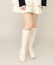 Heather | 【累計13万本】楽ちんなのに美脚!秋冬No.1ブーツ インヒールストレッチロングブーツ 571563(ブーツ)