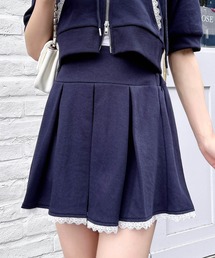 INGNI | 裾レースミニスウェットプリーツスカート(スカート)