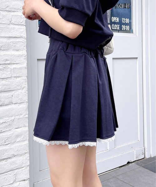 INGNI（イング）の「裾レースミニスウェットプリーツスカート（スカート・レディース・ネイビー/オートミール/グレー・FREE）」の15枚目の写真