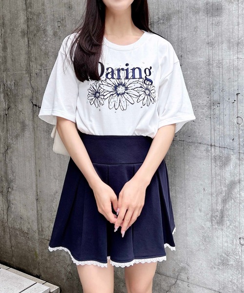 INGNI（イング）の「裾レースミニスウェットプリーツスカート（スカート・レディース・ネイビー/オートミール/グレー・FREE）」の22枚目の写真