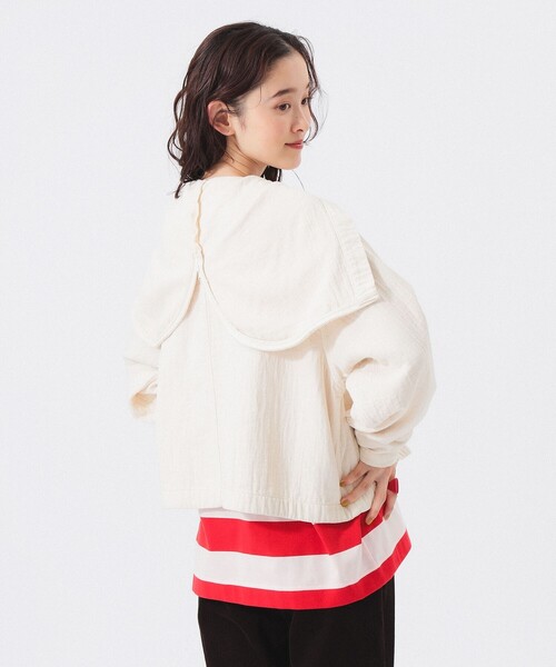 コットン ミリタリー フード ジャケット（ミリタリージャケット