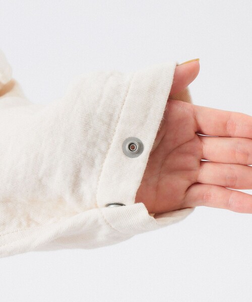 BEAMS BOY（ビームスボーイ）の「【2/5再値下げ】コットン ミリタリー フード ジャケット（ミリタリージャケット・レディース・ホワイト系その他7/ネイビー・ONE SIZE）」の12枚目の写真