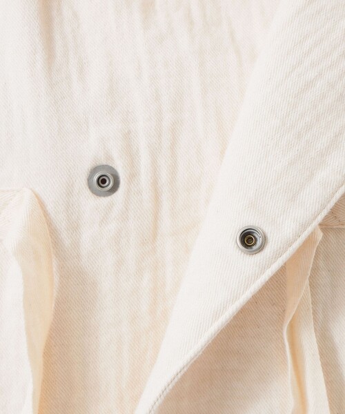 BEAMS BOY（ビームスボーイ）の「【2/5再値下げ】コットン ミリタリー フード ジャケット（ミリタリージャケット・レディース・ホワイト系その他7/ネイビー・ONE SIZE）」の13枚目の写真