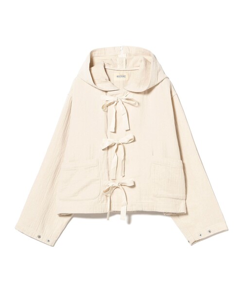 BEAMS BOY（ビームスボーイ）の「【2/5再値下げ】コットン ミリタリー フード ジャケット（ミリタリージャケット・レディース・ホワイト系その他7/ネイビー・ONE SIZE）」の19枚目の写真