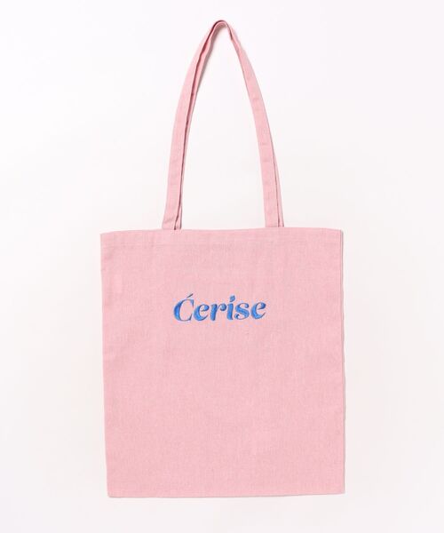 and it_(アンドイット)の「ロゴ刺繍トートバッグ(トートバッグ・レディース・ピンク/グリーン/ブルー/ブラック/アイボリー・FREE)」の5枚目の写真