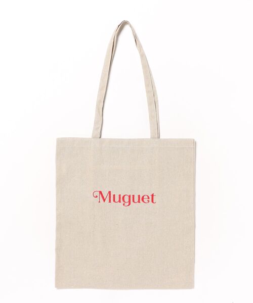 and it_(アンドイット)の「ロゴ刺繍トートバッグ(トートバッグ・レディース・ピンク/グリーン/ブルー/ブラック/アイボリー・FREE)」の1枚目の写真