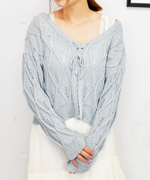 ILEGANCE なニットです。 ARCHIVER ニット セーター 「Bl」 「IZU」 ハンドステッチニット