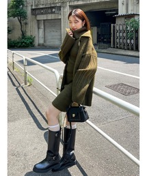 SNIDEL | タートルネックミニニットワンピース(ワンピース)