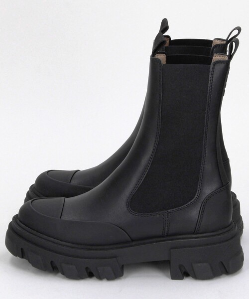 GANNI（ガニー）の「GANNI/ガニー Cleated Mid Chelsea Boot / S2576 / チェルシーブーツ / チャンキー（ブーツ・レディース・ブラック・38/37/36）」の3枚目の写真