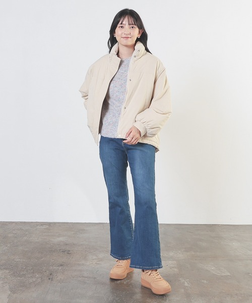 Honeys（ハニーズ）の「【非フッ素撥水加工】モンスターブルゾン（ブルゾン・レディース・チャコール/ホワイト/グレー/アイボリー/カーキ/サックスブルー/ブラック・L/M）」の14枚目の写真