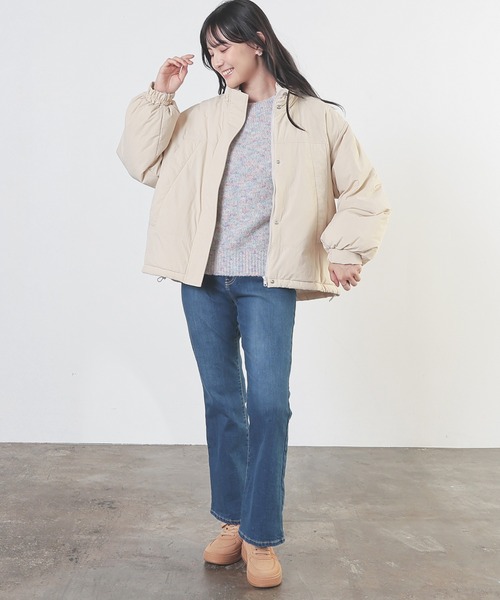 Honeys（ハニーズ）の「【非フッ素撥水加工】モンスターブルゾン（ブルゾン・レディース・チャコール/ホワイト/グレー/アイボリー/カーキ/サックスブルー/ブラック・L/M）」の15枚目の写真