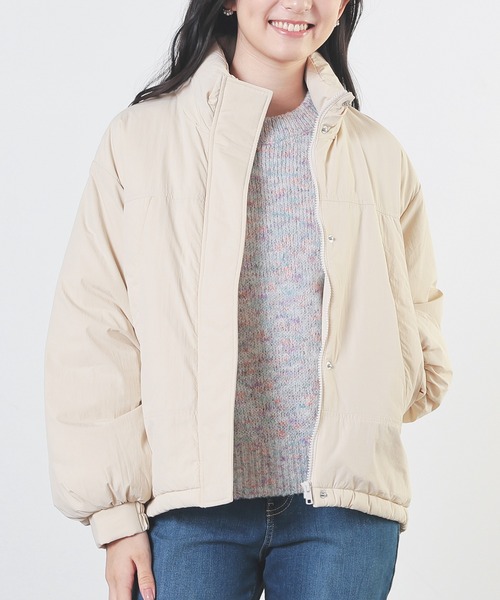 Honeys（ハニーズ）の「【非フッ素撥水加工】モンスターブルゾン（ブルゾン・レディース・チャコール/ホワイト/グレー/アイボリー/カーキ/サックスブルー/ブラック・L/M）」の16枚目の写真