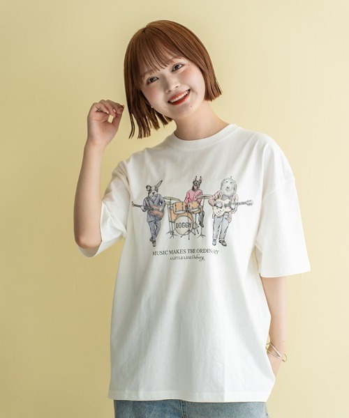 Quash（クアッシュ）の「ムーブアイアニマル刺繍Tシャツ（Tシャツ/カットソー・メンズ・サックスブルー/ホワイト系その他/ホワイト/ラベンダー・LARGE/MEDIUM）」の10枚目の写真