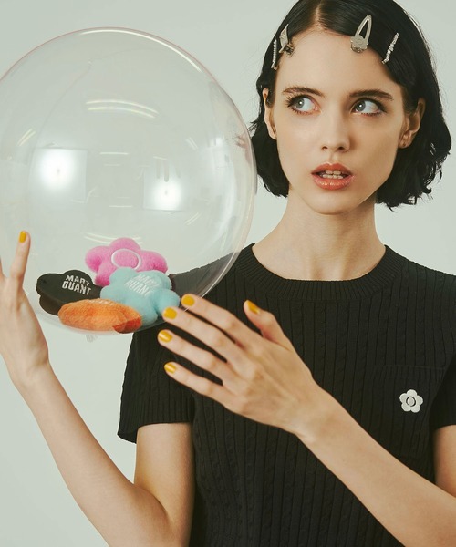 MARY QUANT（マリークワント）の「【レッドROSE BUD別注カラー】(MARY QUANT)CABLE HALF SLEEVE KNIT（ニット/セーター・レディース・オフホワイト/ブラック/レッド・ONE SIZE）」の21枚目の写真