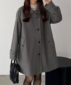 CINOH/チノ】別注 WOOL CASIMERE W FACE COAT/ウールカシミアダブル