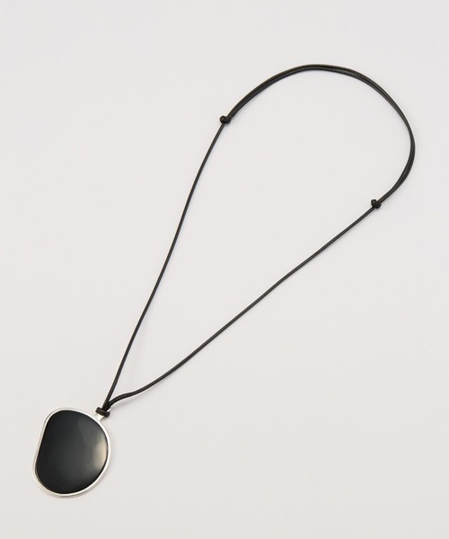 JAMIRAY(ジャミレイ)の「【JAMIRAY】BEAN ONYX NECKLACE(ネックレス・レディース・ブラック・FREE)」の4枚目の写真