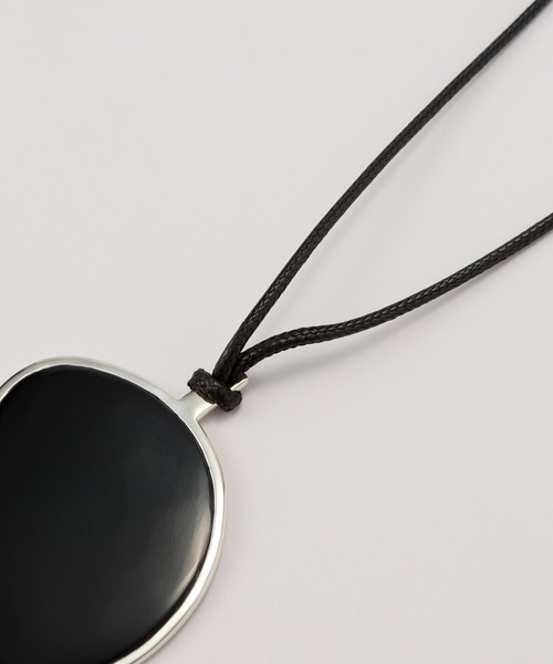 JAMIRAY(ジャミレイ)の「【JAMIRAY】BEAN ONYX NECKLACE(ネックレス・レディース・ブラック・FREE)」の7枚目の写真