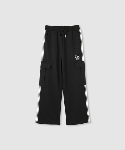 RICH MIX(リッチミックス)の「RICHMIX サイドライン カーゴパンツ(カーゴパンツ・キッズ・杢グレー/ブラック・140/130/160/150)」の2枚目の写真