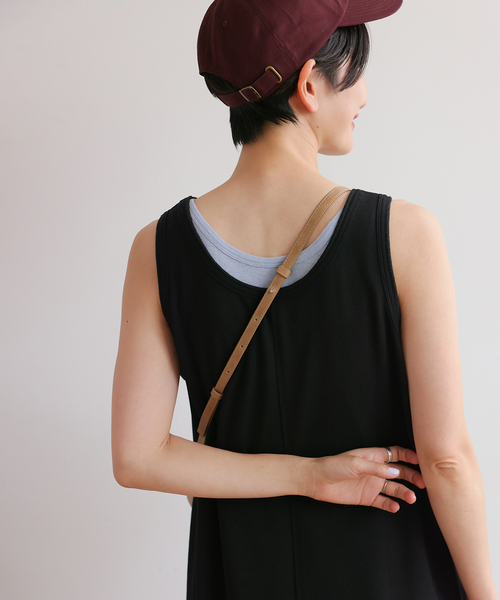 JOURNAL STANDARD relume（ジャーナルスタンダード　レリューム）の「《WEB限定追加》カットジャージーワンピース（ワンピース・レディース・ブラック/ブラウン・FREE）」の5枚目の写真