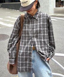 CIAOPANIC TYPY | 【UNISEX】モール混長袖チェックシャツ(シャツ/ブラウス)