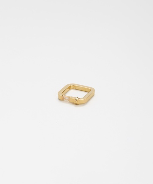 LAPUIS（ラピュイ）の「LAPUIS(ラピュイ)Knot Square ring（リング・レディース・シルバー/ゴールド・11号/13号）」の4枚目の写真