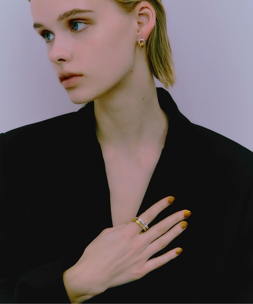 LAPUIS（ラピュイ）の「LAPUIS(ラピュイ)Knot Square ring（リング・レディース・シルバー/ゴールド・11号/13号）」の3枚目の写真