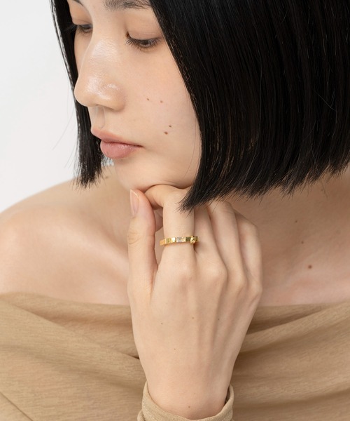 LAPUIS（ラピュイ）の「LAPUIS(ラピュイ)Knot Square ring（リング・レディース・シルバー/ゴールド・11号/13号）」の10枚目の写真