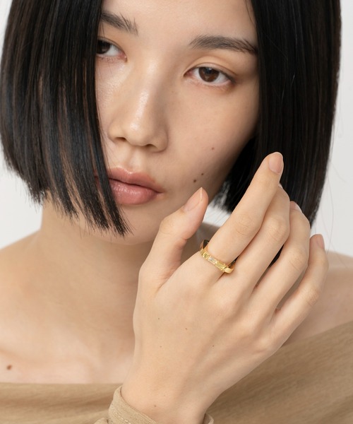 LAPUIS（ラピュイ）の「LAPUIS(ラピュイ)Knot Square ring（リング・レディース・シルバー/ゴールド・11号/13号）」の8枚目の写真