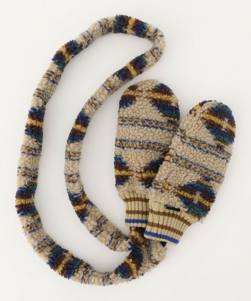 FRAPBOIS（フラボア）の「ボアミトン（手袋・レディース・ブラック/ベージュ・FREE）」の3枚目の写真