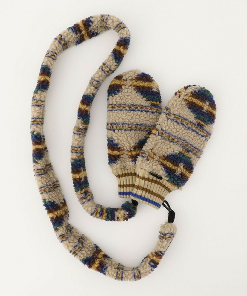 FRAPBOIS（フラボア）の「ボアミトン（手袋・レディース・ブラック/ベージュ・FREE）」の4枚目の写真