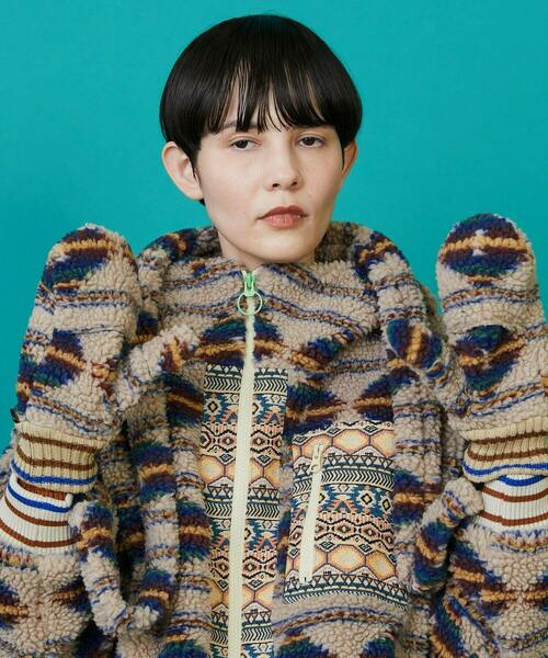 FRAPBOIS（フラボア）の「ボアミトン（手袋・レディース・ブラック/ベージュ・FREE）」の11枚目の写真