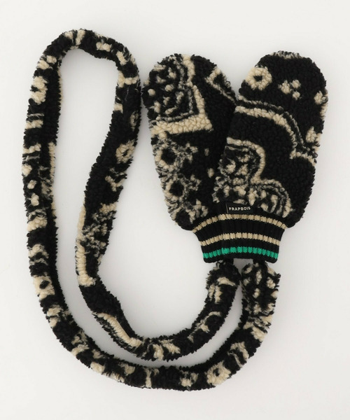 FRAPBOIS（フラボア）の「ボアミトン（手袋・レディース・ブラック/ベージュ・FREE）」の14枚目の写真