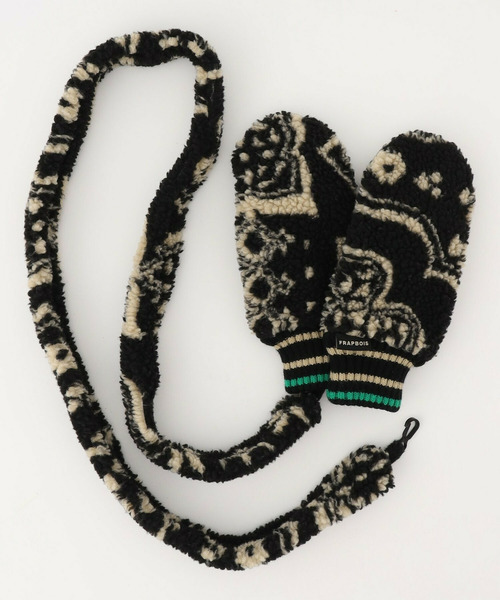 FRAPBOIS（フラボア）の「ボアミトン（手袋・レディース・ブラック/ベージュ・FREE）」の15枚目の写真