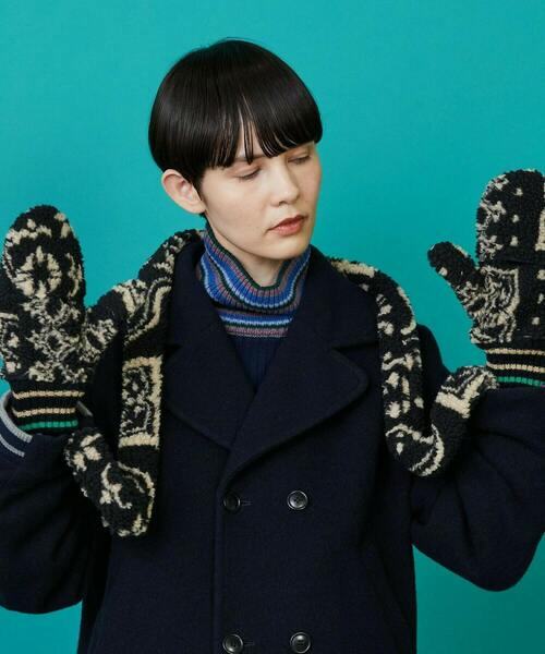 FRAPBOIS（フラボア）の「ボアミトン（手袋・レディース・ブラック/ベージュ・FREE）」の17枚目の写真