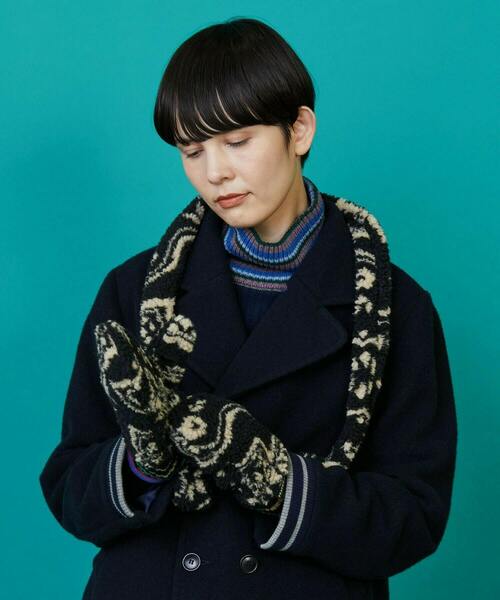 FRAPBOIS（フラボア）の「ボアミトン（手袋・レディース・ブラック/ベージュ・FREE）」の19枚目の写真